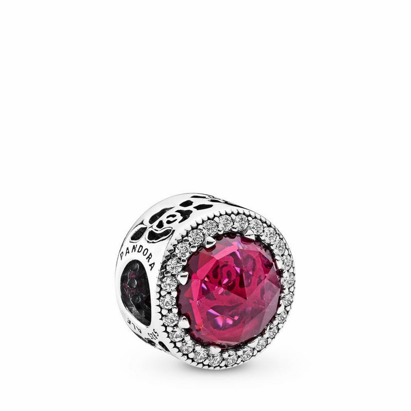 Pandora Disneyr Belle's Beauty And The Beast Charm - Sterling Silver/Pink/Mixed Stones - Canada | AK